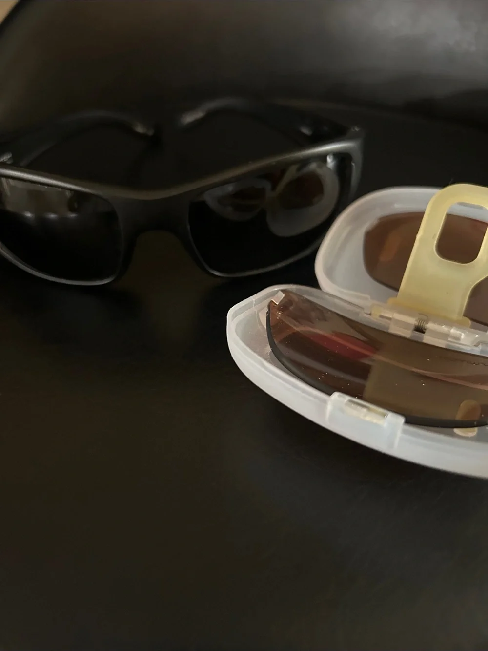 Switch Black Matte Polarized Sunglasses with Magnetic Interchangeable Lenses